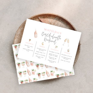 Vattenfärgad bachelorette helg
