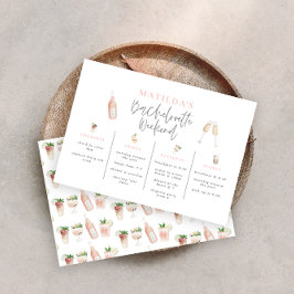 Vattenfärgad bachelorette helg