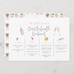 Vattenfärgad bachelorette helg