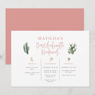 Vattenfärgad bachelorette helg