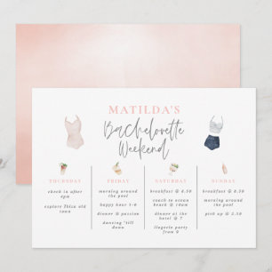 Vattenfärgad bachelorette helg