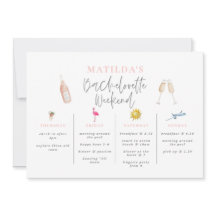 Vattenfärgad bachelorette helg