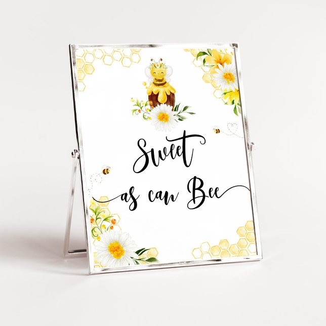 Vattenfärgad Bee Sweet som kan vara Dessert bord Poster (Skapare uppladdad)