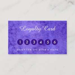 Vattenfärgad blå violett affärskort visitkort