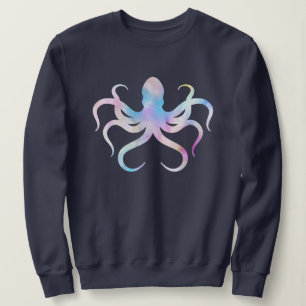 Vattenfärgad bläckfisk t shirt