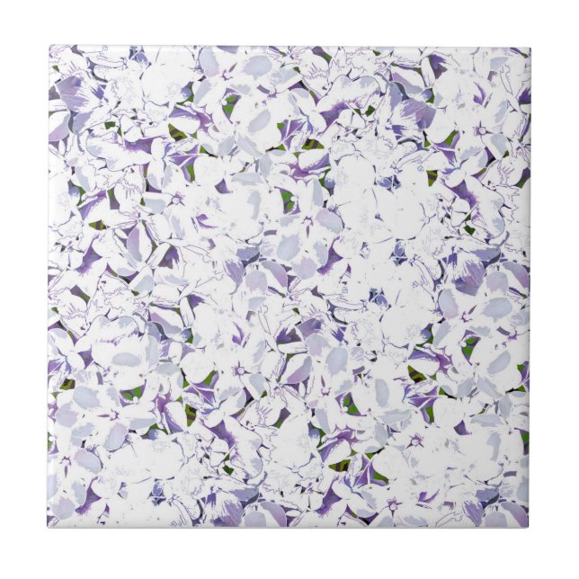 Vattenfärgad blombukett av vattenområden. kakelplatta (Framsidan)