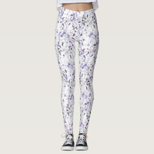 Vattenfärgad blombukett av vattenområden. leggings
