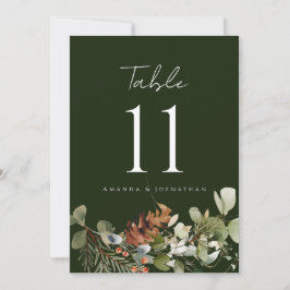 Vattenfärgad Blommigt Arrangemanga Bröllop Bordsnu