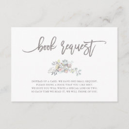 Vattenfärgad Blommigt Botaniskt utandning | Begära Tilläggskort