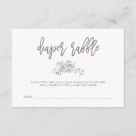 Vattenfärgad Blommigt Botaniskt utandning | Diaper Tilläggskort