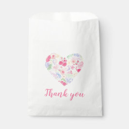 Vattenfärgad Blommigt Flowers Heart