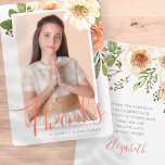 Vattenfärgad Blommigt - första kommissonen - tackk Tack Kort<br><div class="desc">Består av kursiv roligt och sans serif-typografi,  allt mot en vit bakgrund med vattenfärgade blommigtar och löv. Detta är designat av Select Party Supplies,  exklusiv för Zazzle. Finns här: http://www.zazzle.com/selectpartysupplies</div>