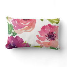 Vattenfärgad Blommigt i Rosa och Lila