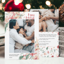 Vattenfärgad Blommigt Juli Helgdag Photo Collage