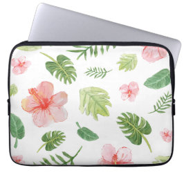 Vattenfärgad Blommigt Laptop Fodral