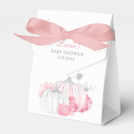 Vattenfärgad Blommigt Little Pumpkin Fall Baby Sho Presentaskar