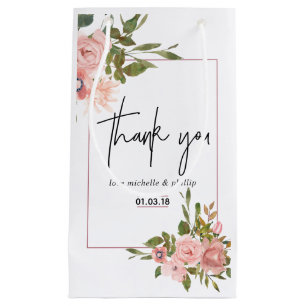 Vattenfärgad blommigt  och Ro Guld Bröllop