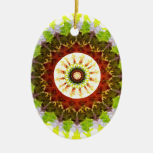 Vattenfärgad Blommigt Ornament