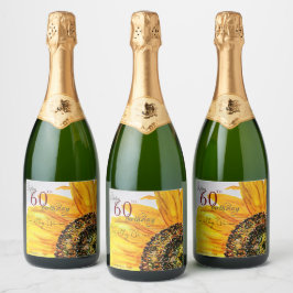 Vattenfärgad Blommigt SolrossolrosFödelsedagsfest