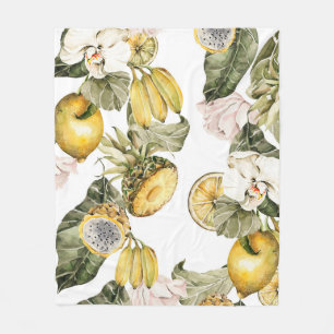 Vattenfärgad blommigt sömlös mönster. Handmålat l Fleecefilt