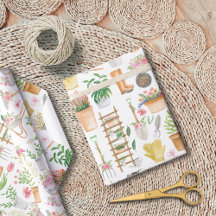 Vattenfärgad Blommigt  Verktyg Garden