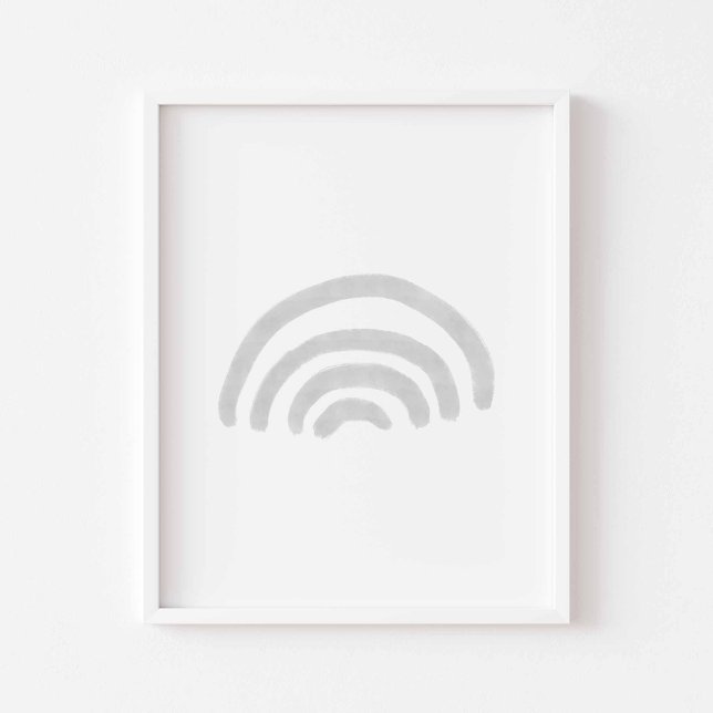 Vattenfärgad boho minimalistisk regnbåge poster (Skapare uppladdad)