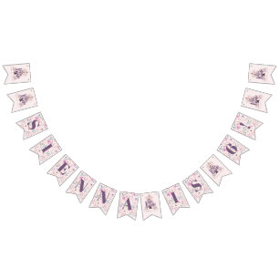 Vattenfärgad boho teepee födelsedagsfest buntning vimplar