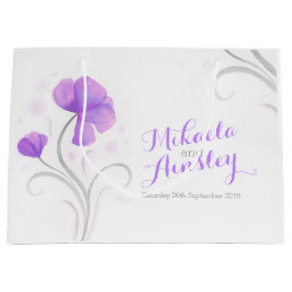 Vattenfärgad bröllop-bridgrupp med namnet presents