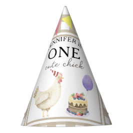 Vattenfärgad Chick 1:a födelsedag