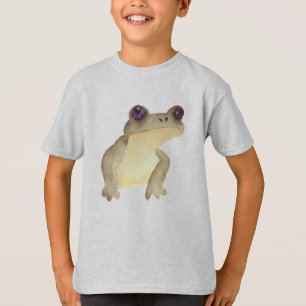 Vattenfärgad cute Frog T Shirt