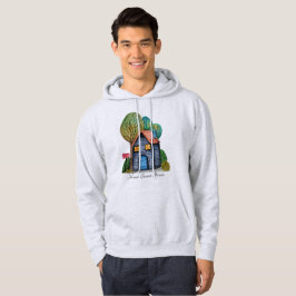 Vattenfärgad cute Home Sweet Home Art Hoodie