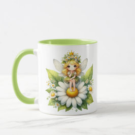 Vattenfärgad Daisy Fairy Mugg