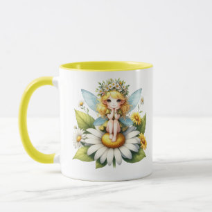 Vattenfärgad Daisy Fairy Mugg