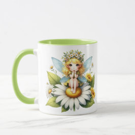 Vattenfärgad Daisy Fairy Mugg
