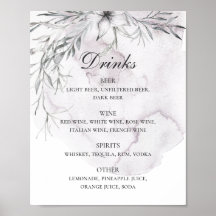 Vattenfärgad dammig blomma. Blommigt bröllop drick