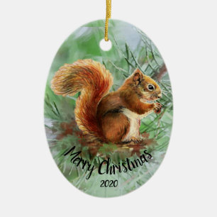 Vattenfärgad Dekorre (God jul) Julgransprydnad Keramik