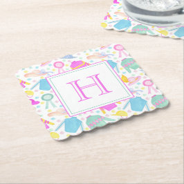 Vattenfärgad derby Jerseys & Hats Monogram Underlägg Papper