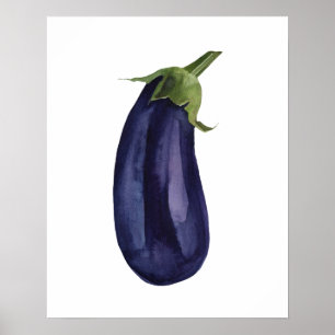 Vattenfärgad ekologisk odling poster