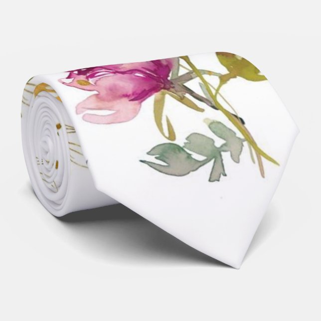 Vattenfärgad Elegant - fallande Slips (Rullad)