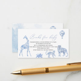 Vattenfärgad elegant för safari chinoiserie baby s tilläggskort