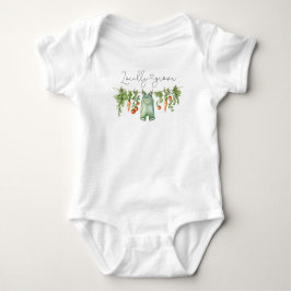 Vattenfärgad Elegant Lokalt odlad Baby ShoweT-Shir T Shirt
