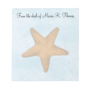Vattenfärgad Elegant Modern Starfish Sjöliv Anteckningsblock
