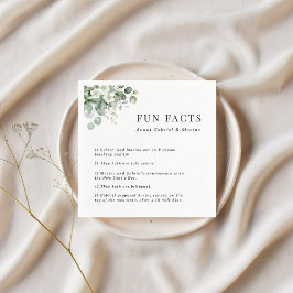 Vattenfärgad eukalyptus Blommigt 5 Roligt Facts Br Pappersservett