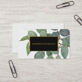 Vattenfärgad eukalyptus greeneri-professionell visitkort