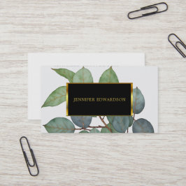 Vattenfärgad eukalyptus greeneri-professionell visitkort
