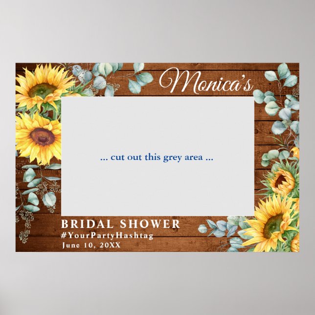 Vattenfärgad eukalyptus Möhippa Photo Ram Poster (Framsidan)