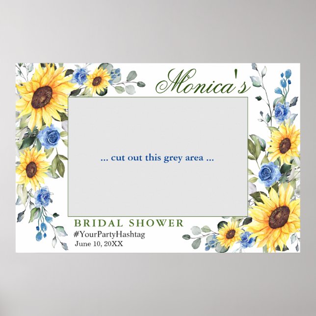 Vattenfärgad eukalyptus Möhippa Photo Ram Poster (Framsidan)