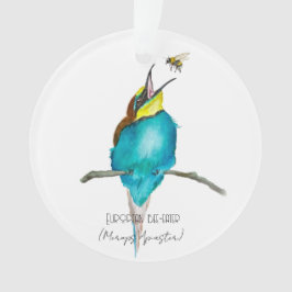 Vattenfärgad fågel (europeisk biätare)