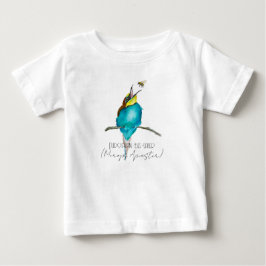 Vattenfärgad fågel (europeisk biätare) t shirt