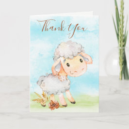 Vattenfärgad fårfarmare kort